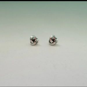 vintage Silver Infinity Earrings